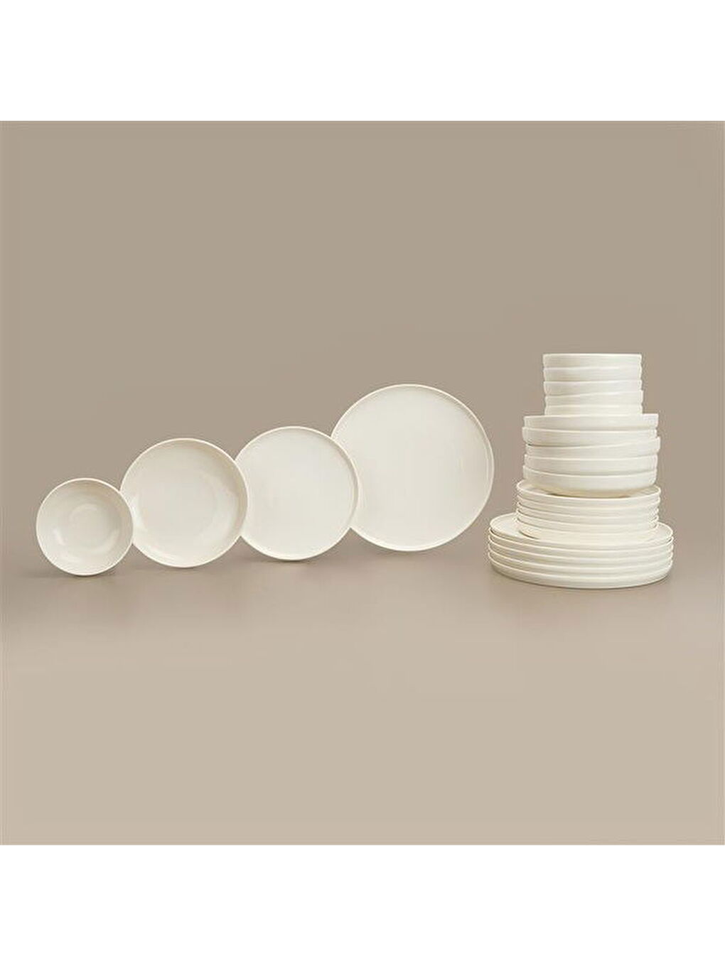 Beyaz Toledo 24 Parça Yemek Takımı
