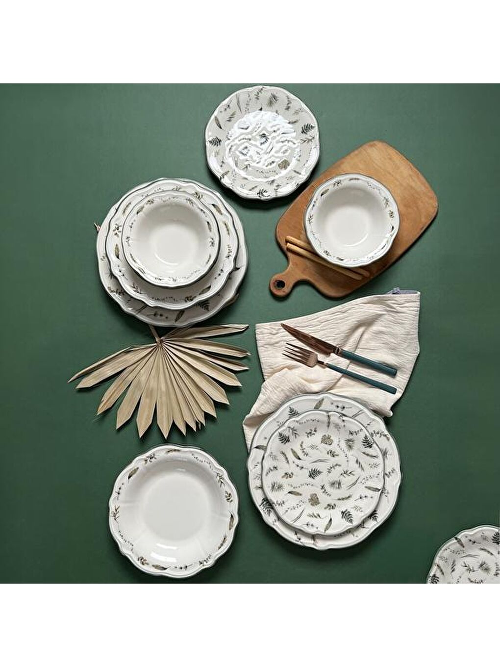 Karışık Kitchen Clara 24 Parça Yemek Takımı - Renkli