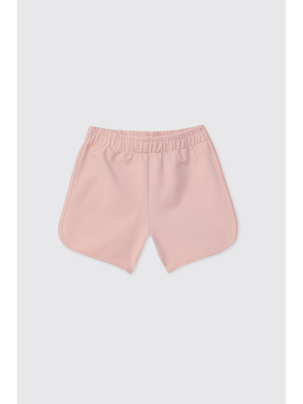 Kız Bebek Beli Lastikli Açık Pembe Örme Şort