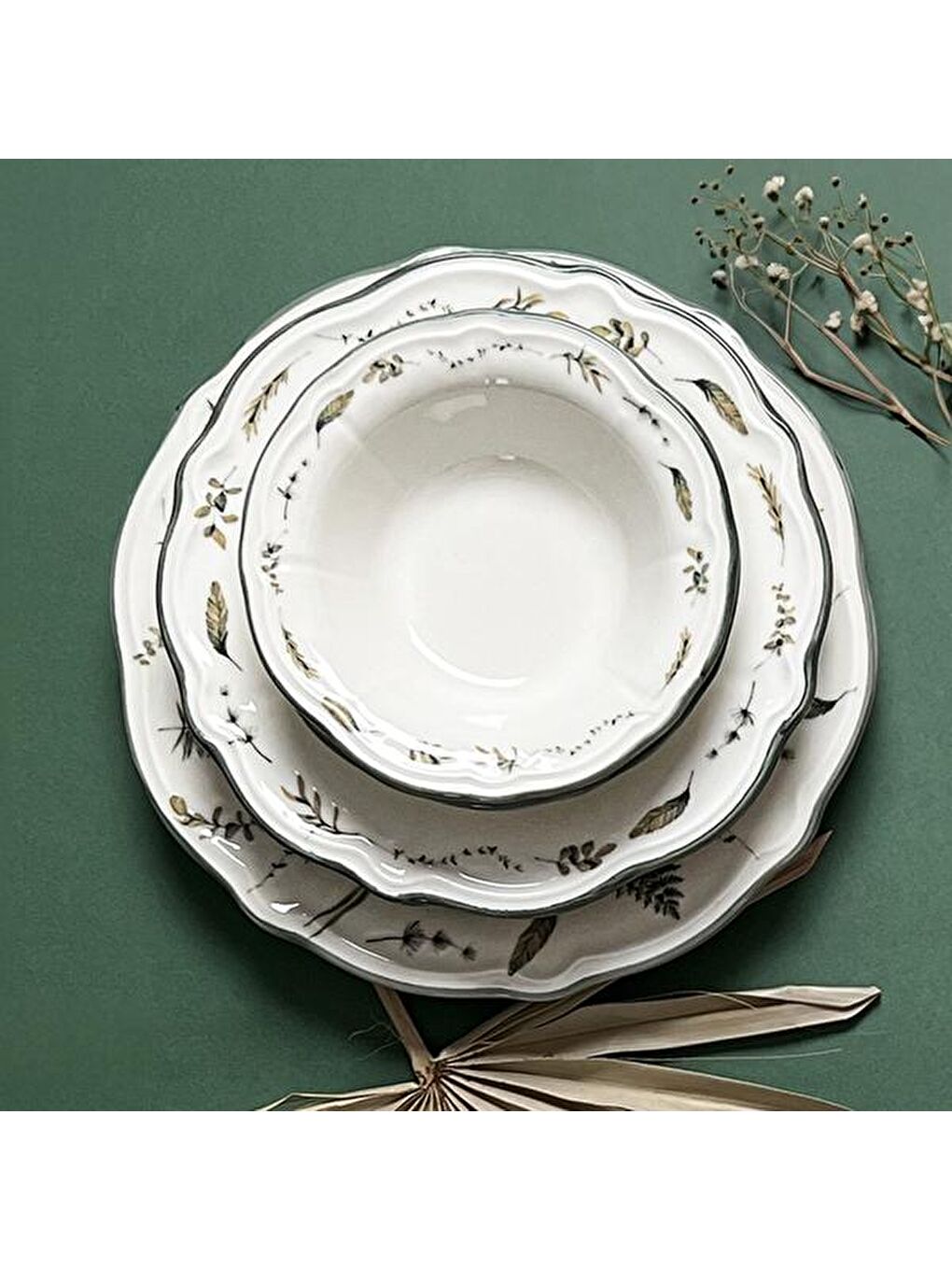 Karışık Kitchen Clara 24 Parça Yemek Takımı - Renkli-1