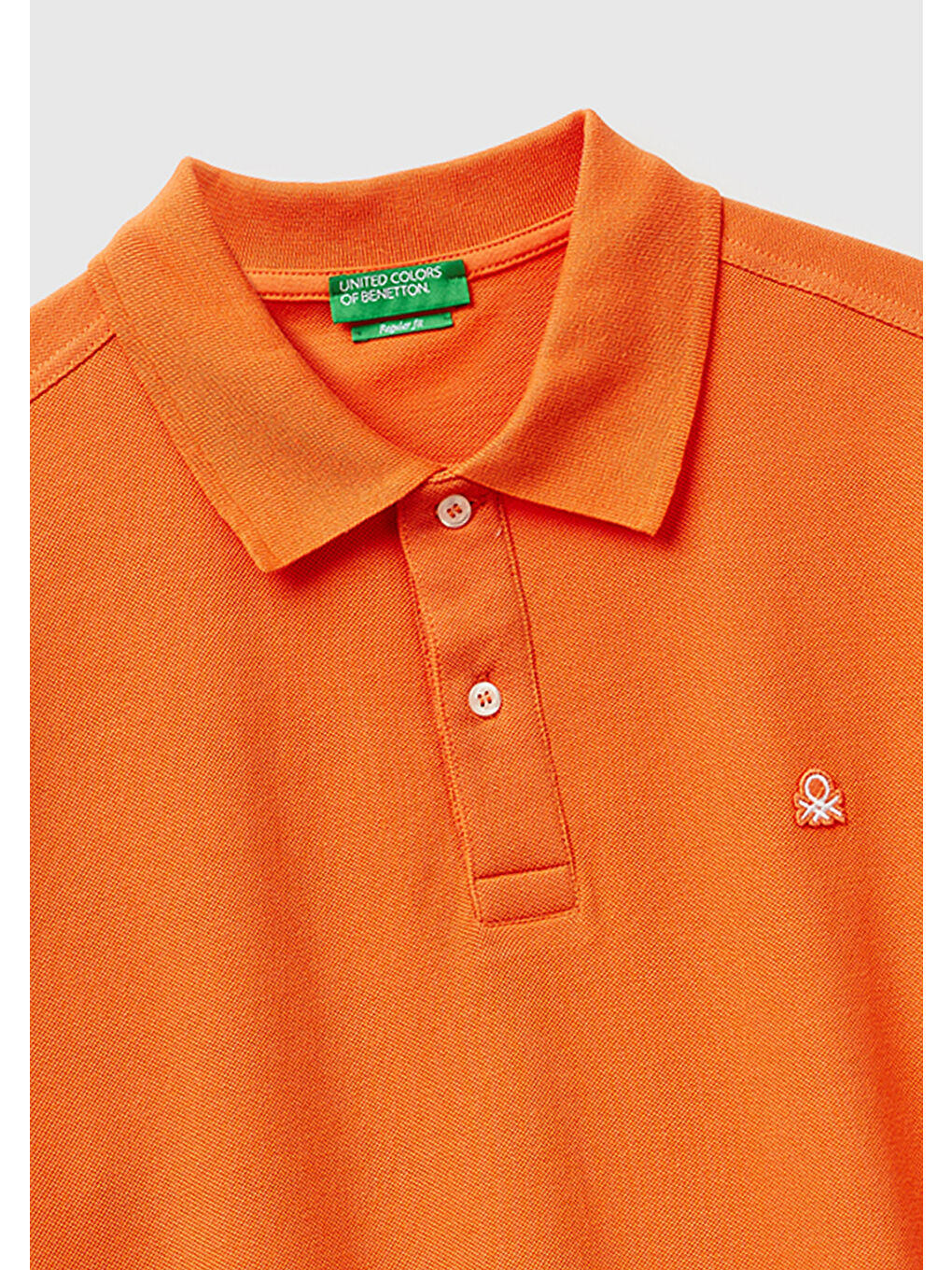 Erkek Turuncu Regular Fit Kısa Kollu Polo T-Shirt-2
