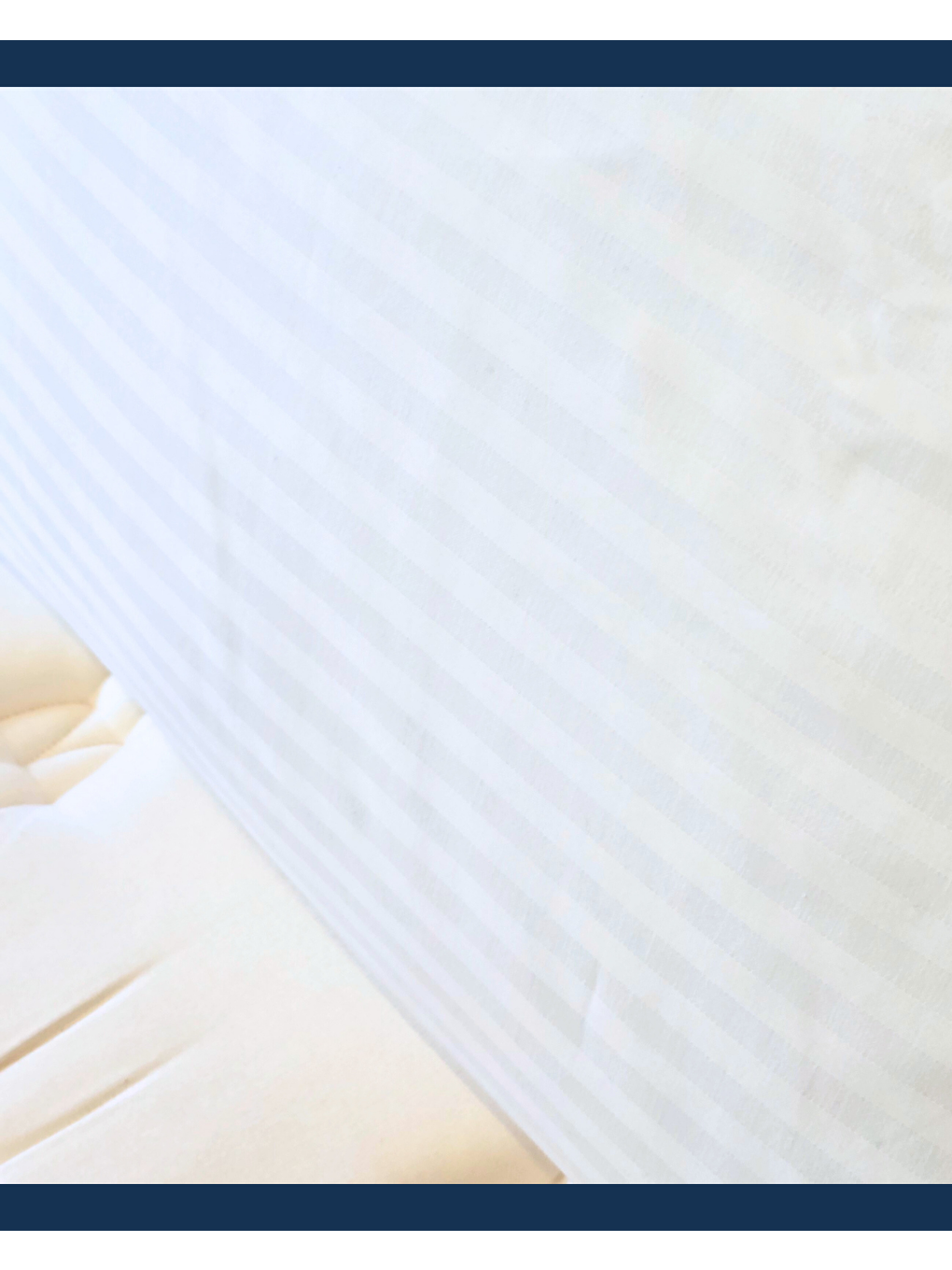 Beyaz Solivane Otel Tipi Lüks Yastık Kılıfı | 83 Tel Pamuk Saten Çizgili Kumaş | Queen Size 60x80 | Tekli-1