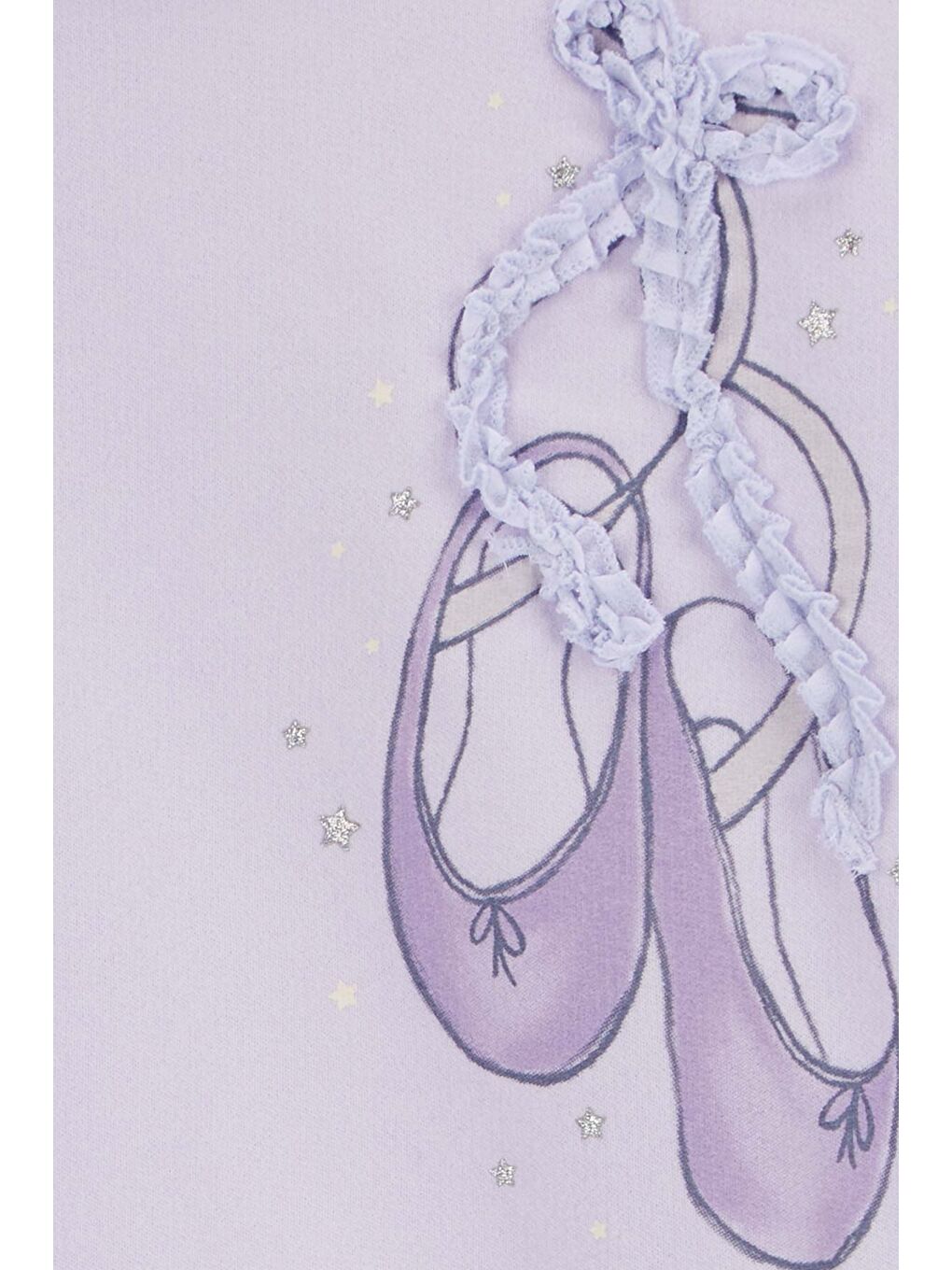 Mor Küçük Kız Çocuk Sweatshirt-1