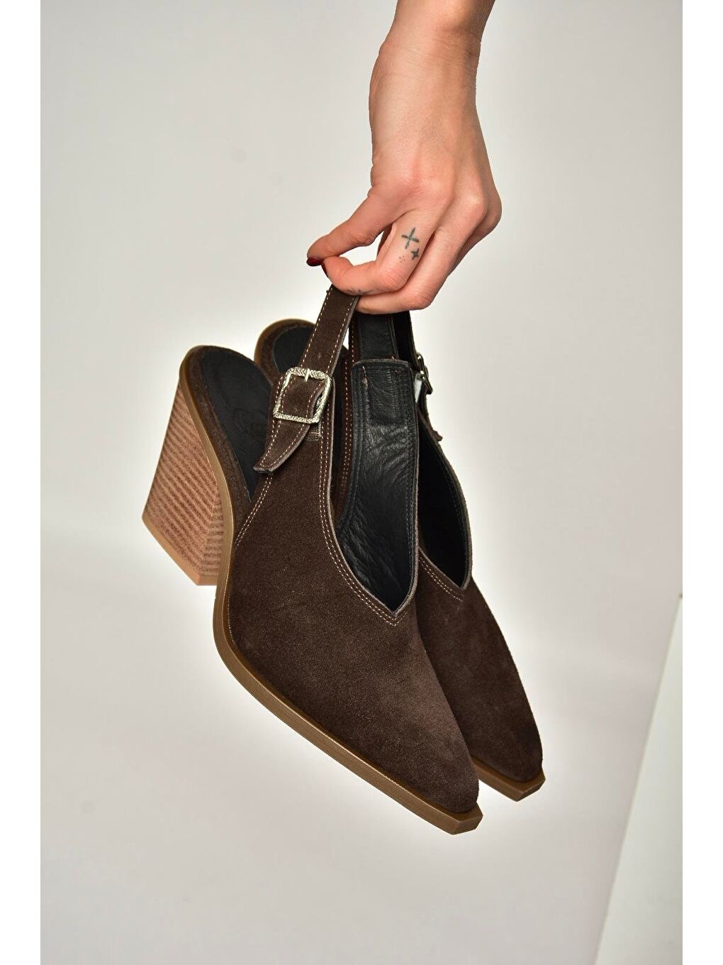 Kahverengi Kadın Topuklu Ayakkabı U654304102-1