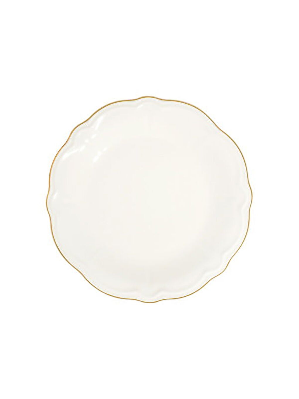 Fulya Altın File 24 Parça Yemek Takımı - Beyaz-5