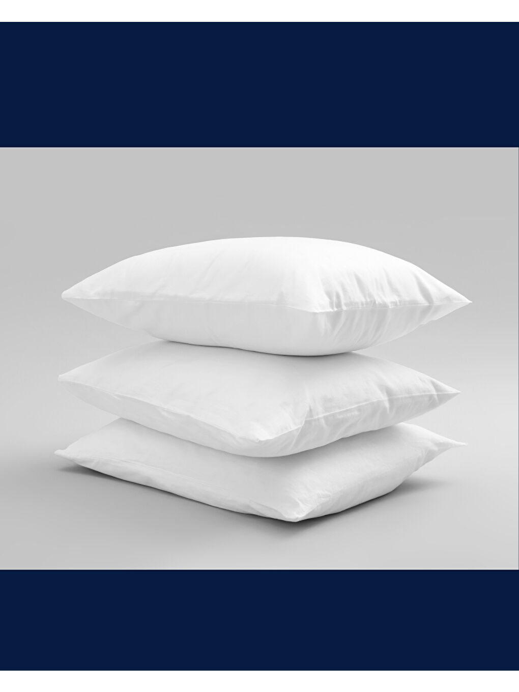 Microfiber Kumaş Boncuk Silikonlu 850gr Beyaz Yastık | 50x70-4