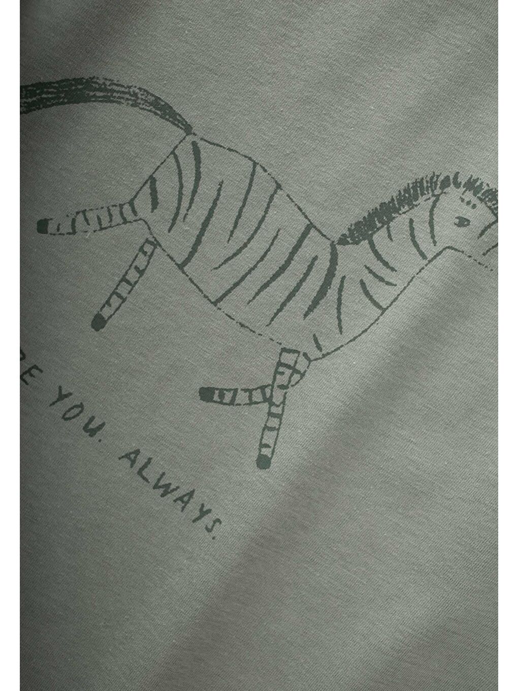 Yeşil Erkek Çocuk Baskılı Takım-2