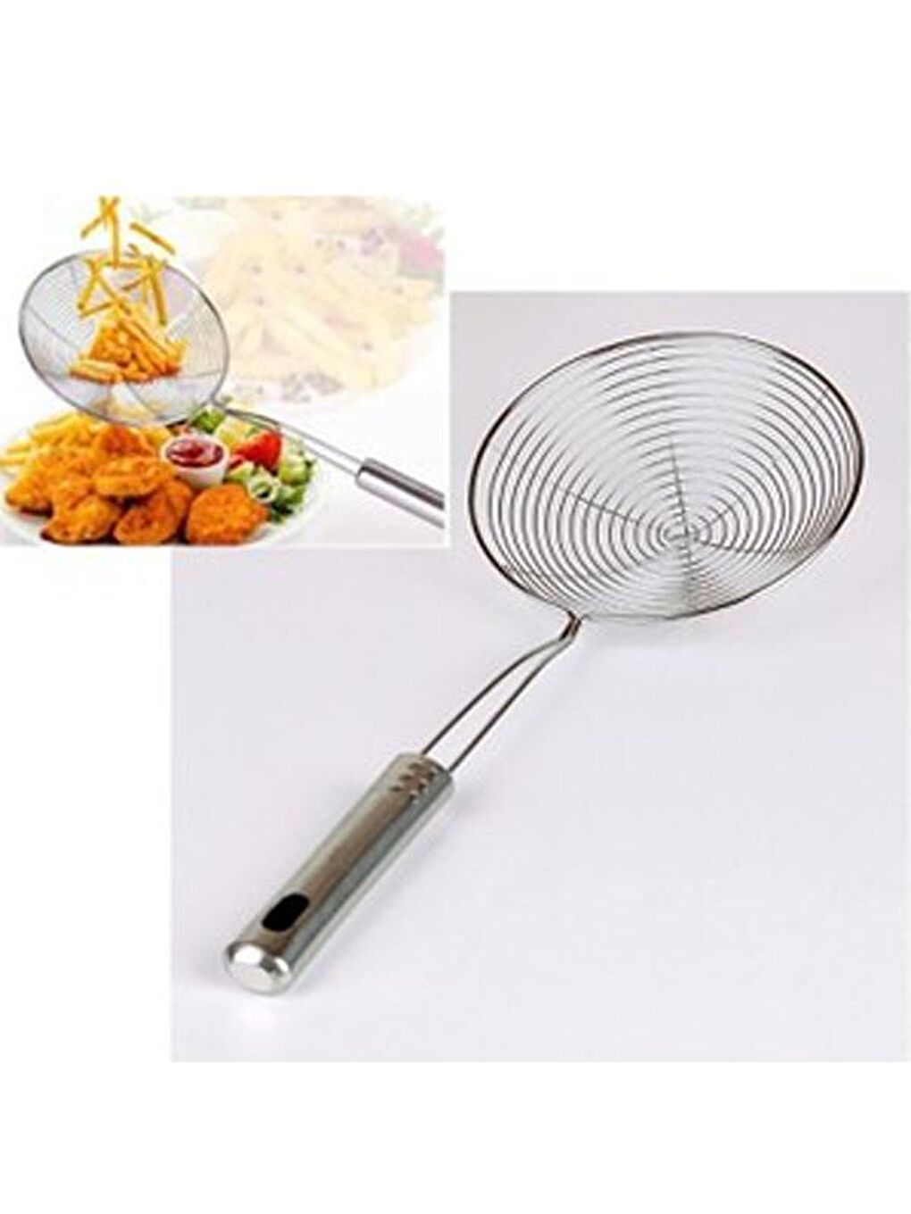 Gri Çelik Kevgir - 33 cm-3