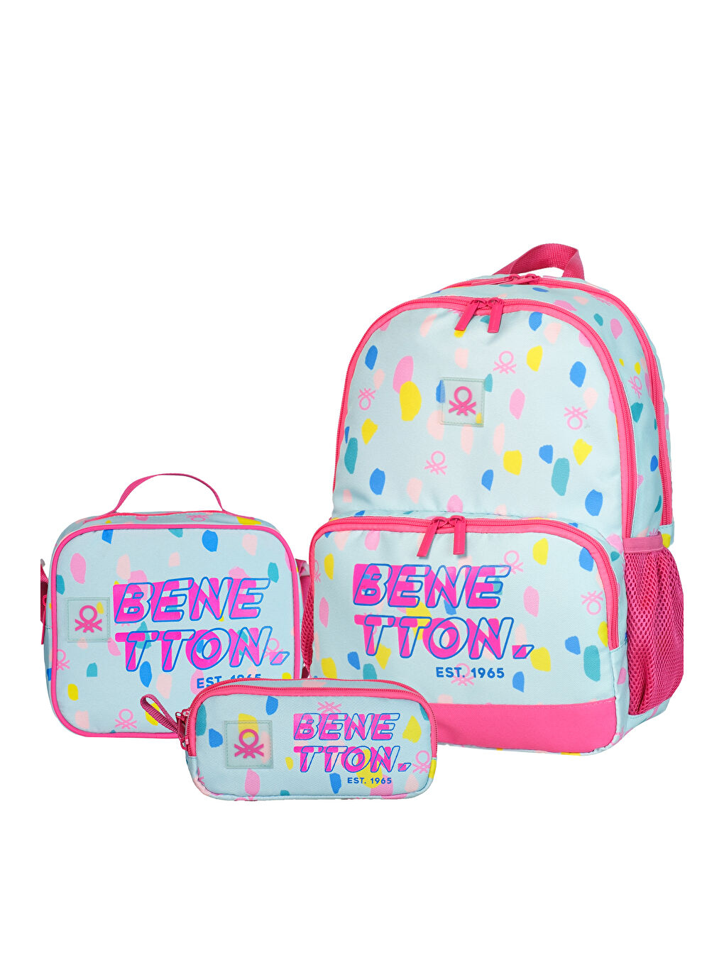 Brush Effect Kız Çocuk İlkokul Çanta Set