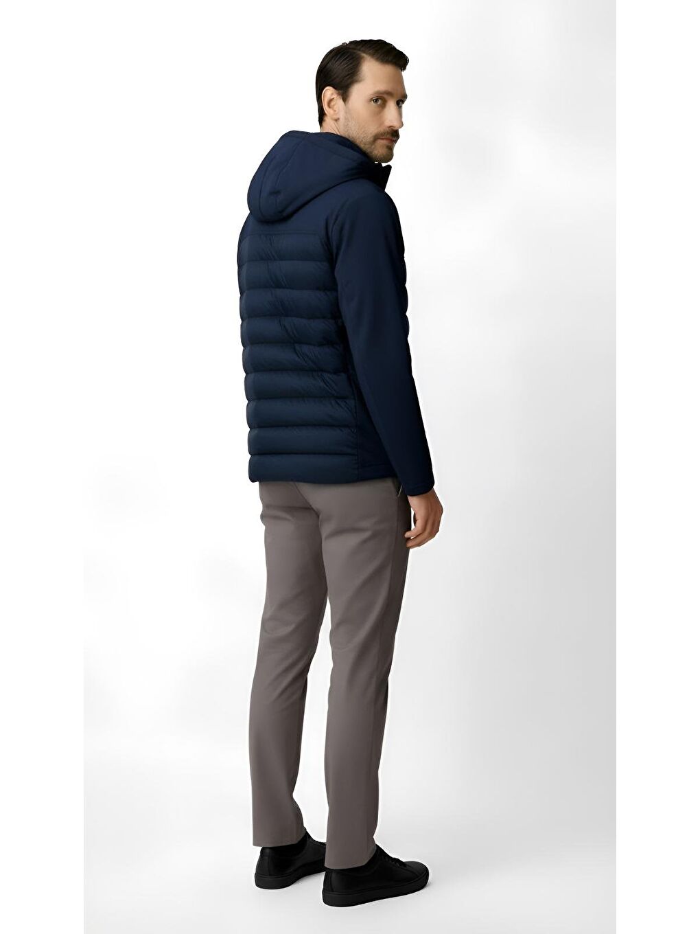 Erkek Lacivert Şişme Mont-2