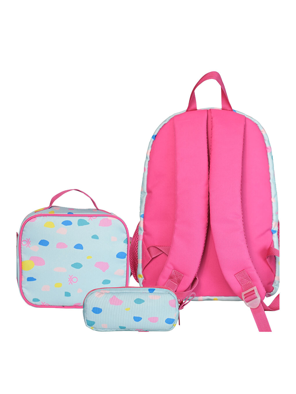 Brush Effect Kız Çocuk İlkokul Çanta Set-2