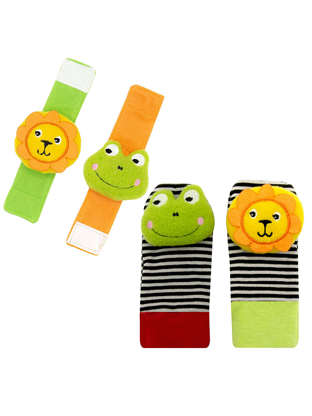 Çıngıraklı Çorap Ve Bileklik Aslan ve Kurbağa