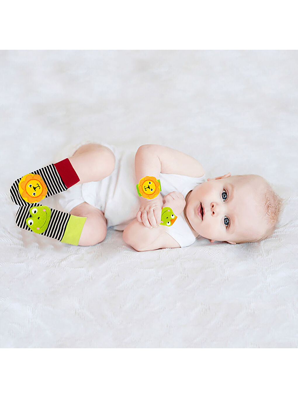 Çıngıraklı Çorap Ve Bileklik Aslan ve Kurbağa-1