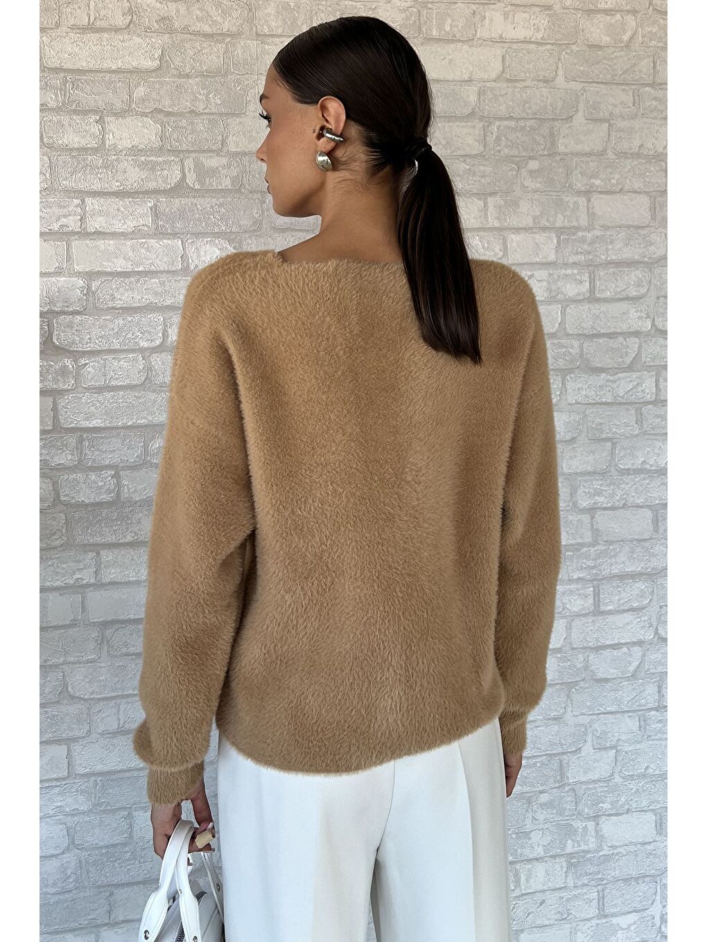 Bej Kalp Düğmeli Şardonlu Triko Ceket (s,m,l,xl Uyumludur)-3