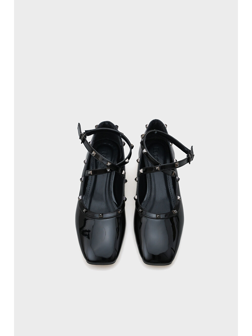 Siyah Ashley Troklu Bilekten Bantlı Kadın Babet-5