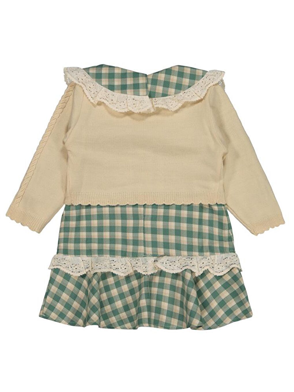 Baby Pitikare Desenli 6-18 Ay Elbise - Yeşil9-12 Ay-2