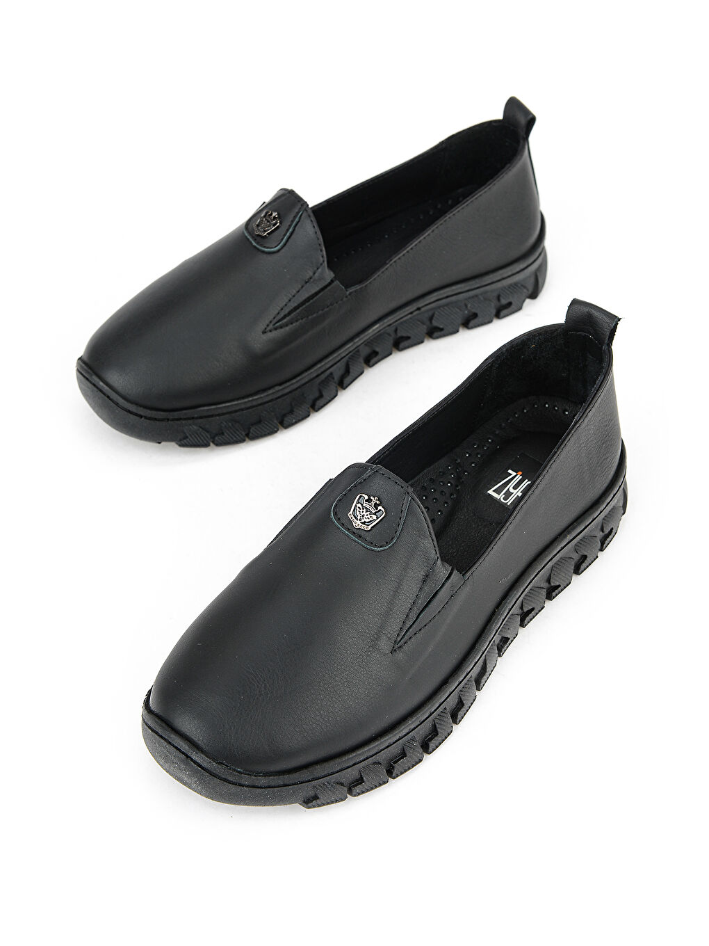 Kadın Hakiki Deri Konfor Ayakkabı 153387Z02025 Siyah-4