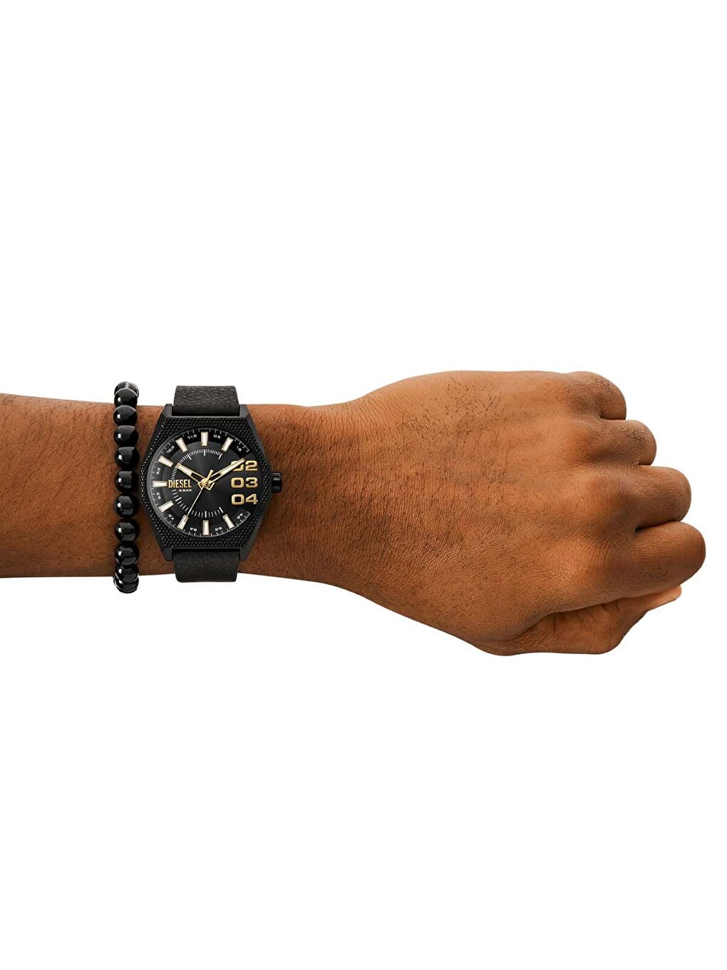 Siyah DZ2210SET Erkek Kol Saati ve Bileklik Seti-3
