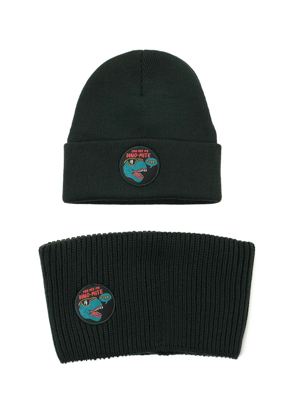 DINO MITE SET B-4PR Haki Erkek Çocuk Atkı Bere