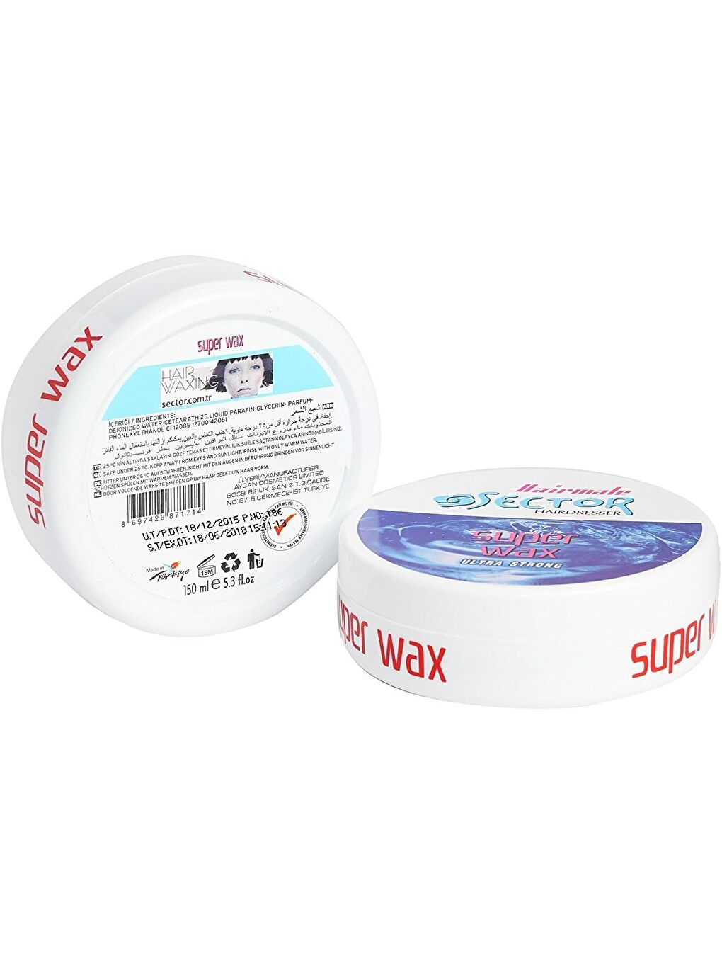 Sector 150ml Ultra Strong Ultra Sert Tutuş Süper Wax-2