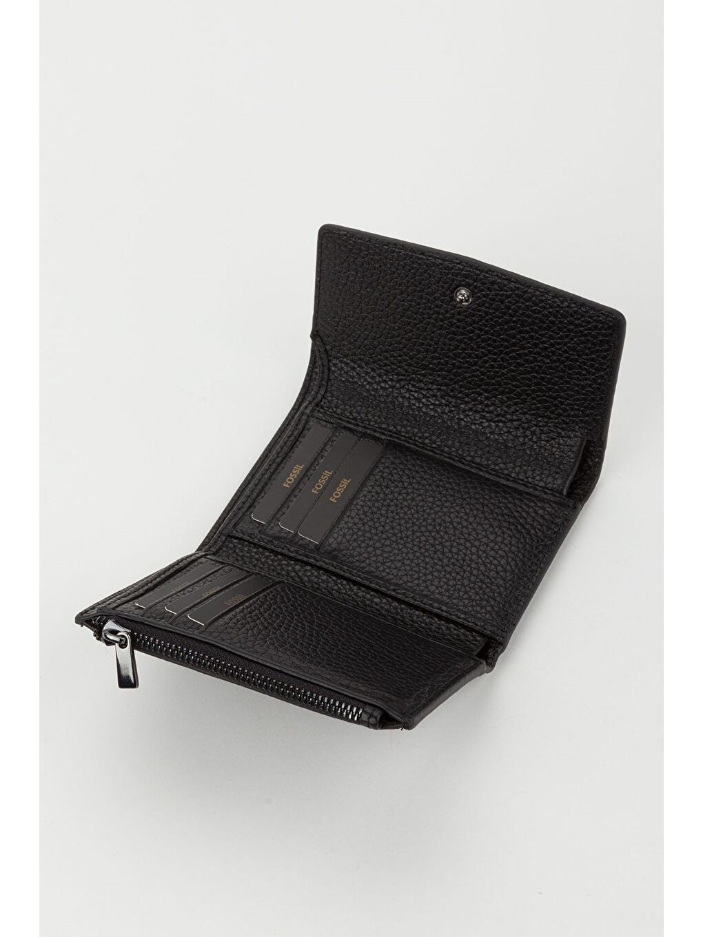 Siyah Kutulu Hakiki Deri Buz Mavi Orta Boy Kadın El Portföyü Kartlık Cüzdan-1