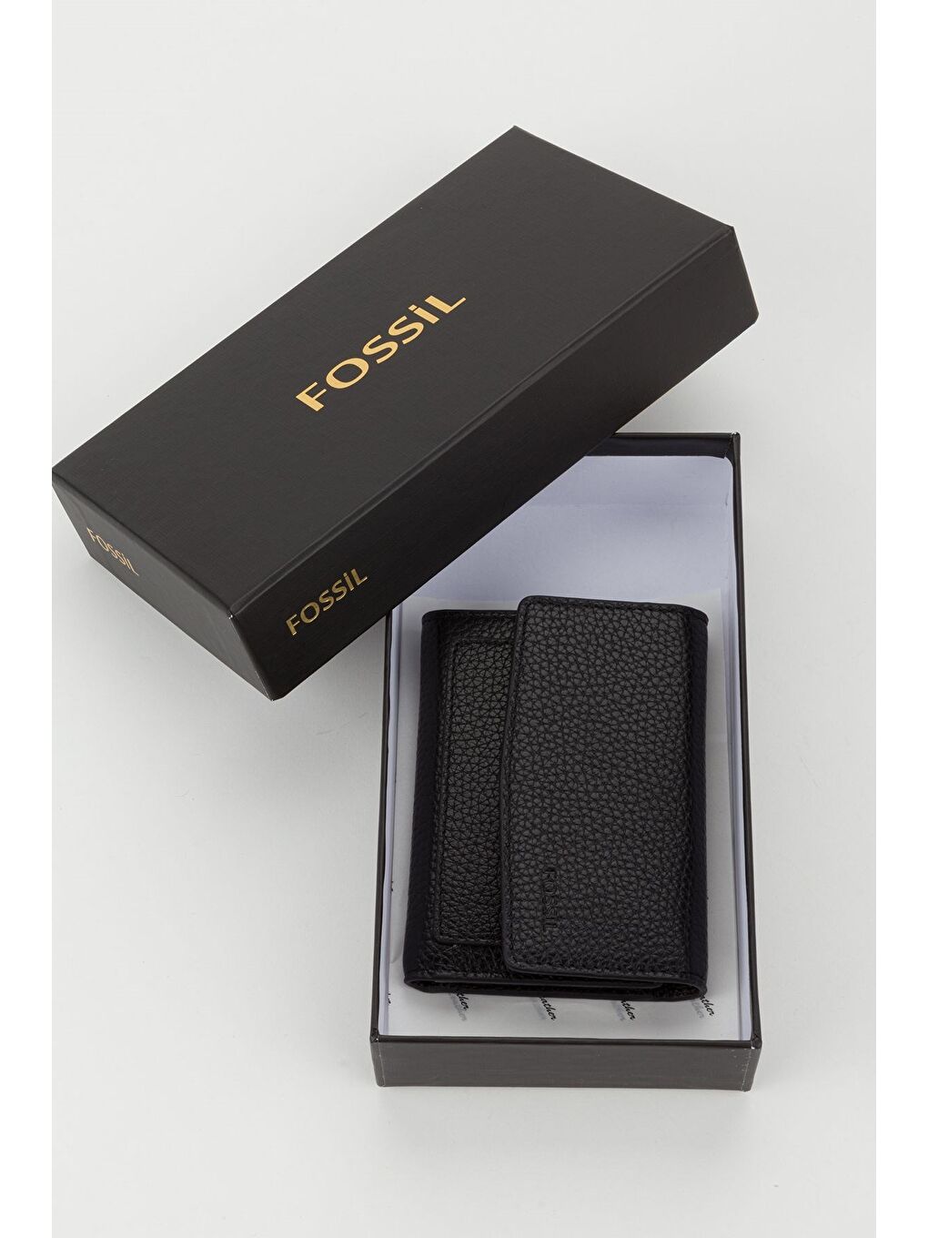 Siyah Kutulu Hakiki Deri Buz Mavi Orta Boy Kadın El Portföyü Kartlık Cüzdan-5