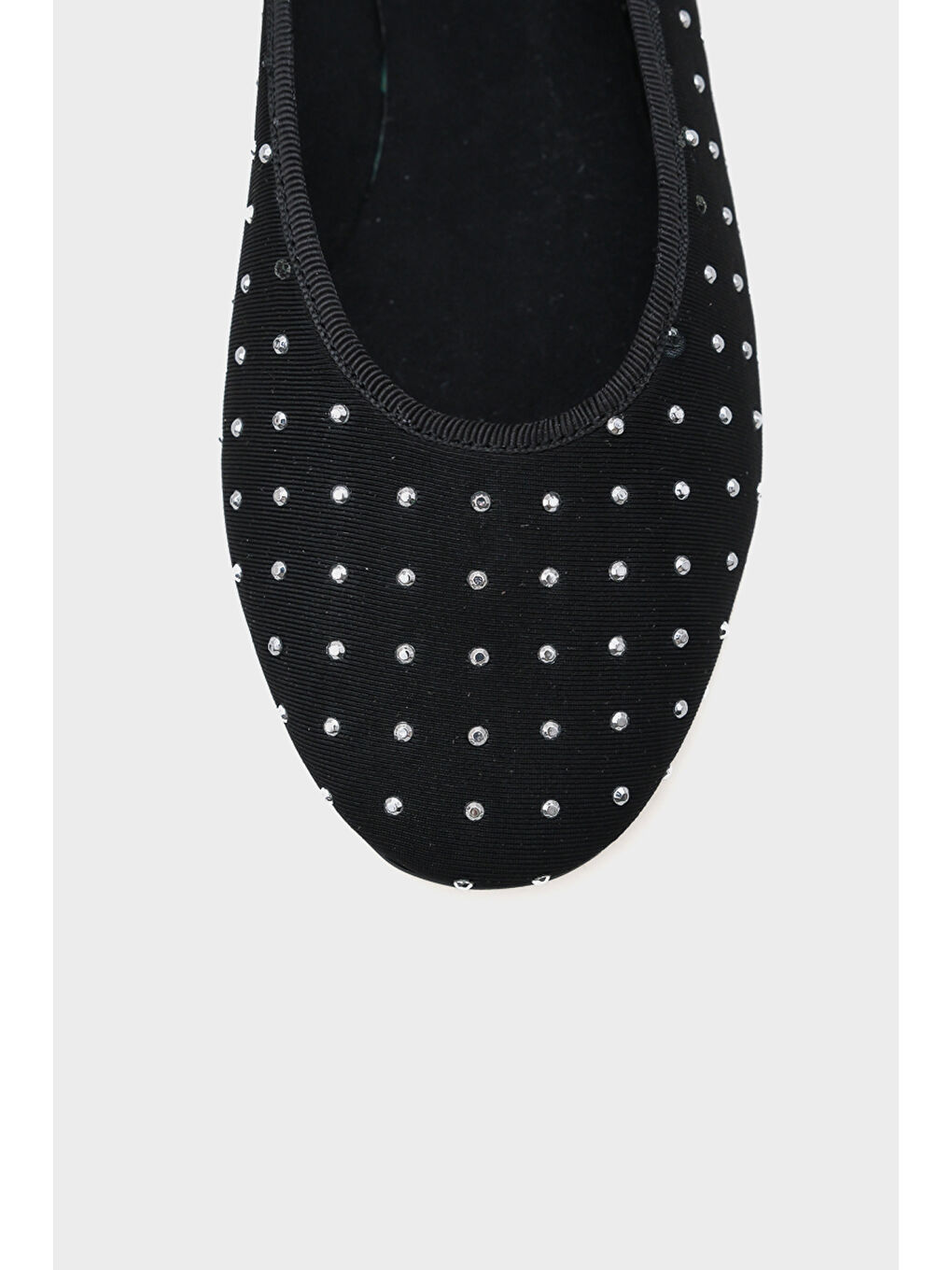 Siyah Alisa Taşlı Streç Babet-2