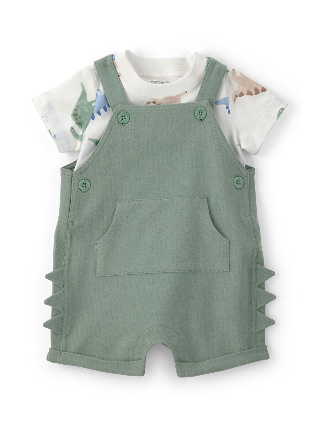 Erkek Bebek Salopet Set 3 Ay-24 Ay Yeşil