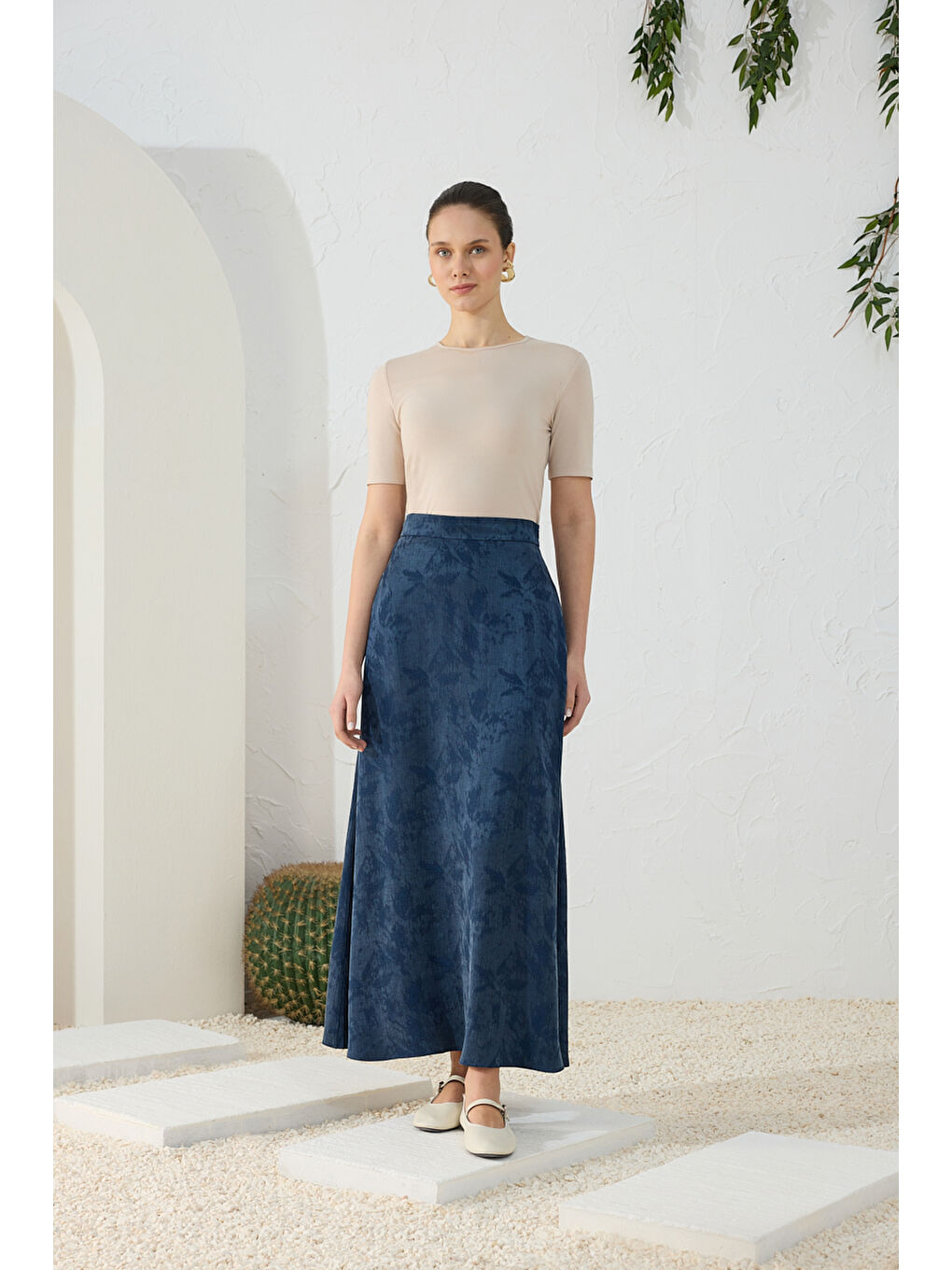 Lacivert Çan Etek-1