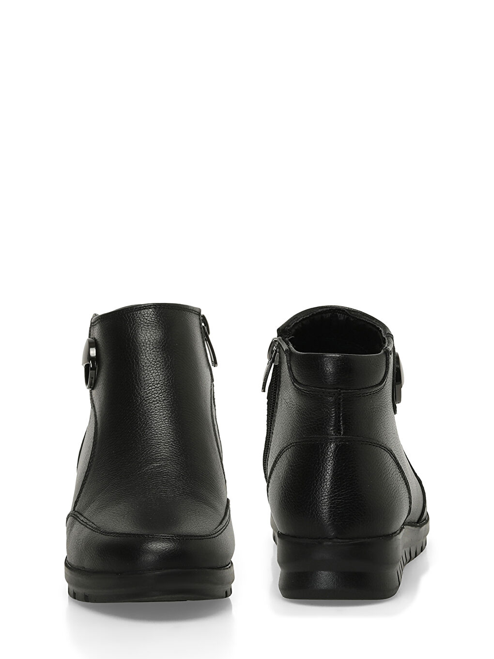 104588.Z4PR Siyah Kadın Düz Bot-4