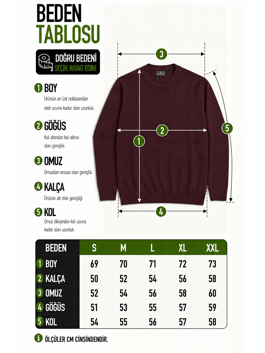 Bordo Kare Desen Desen Sıfır Yaka Kışlık Kazak Dp 1069_10059-5