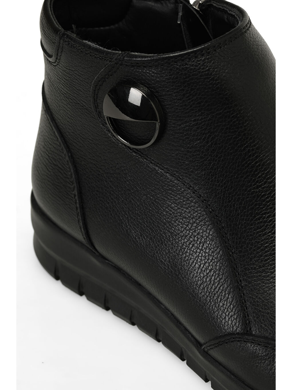 104588.Z4PR Siyah Kadın Düz Bot-6