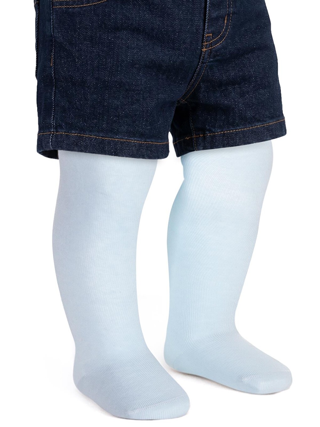Baby Düz 6- Bebek Erkek Külotlu Çorap - Mavi
