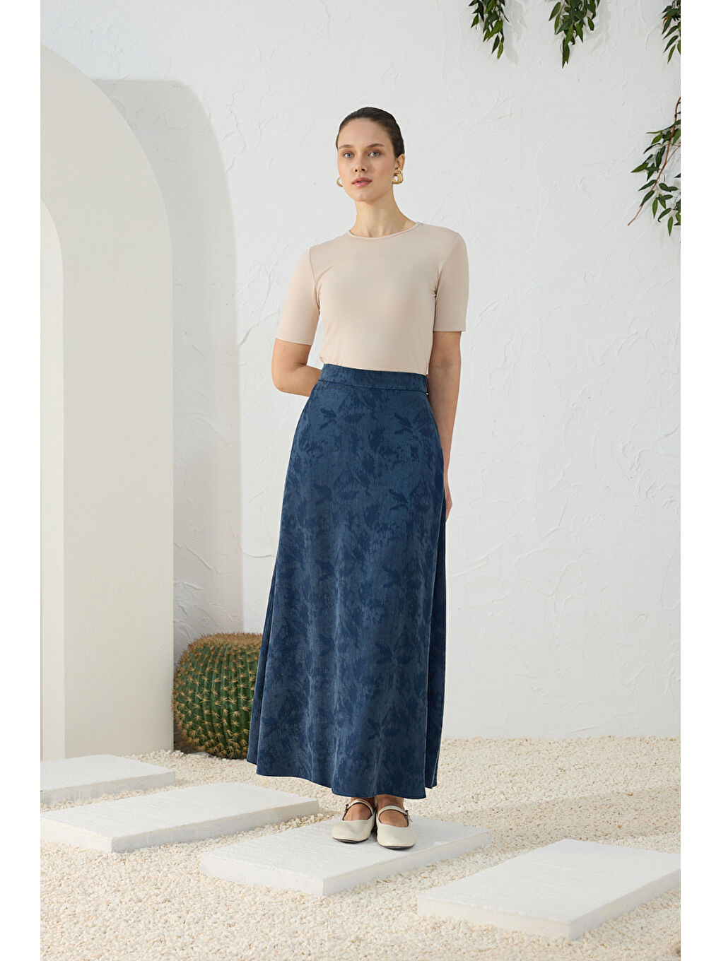 Lacivert Çan Etek-3