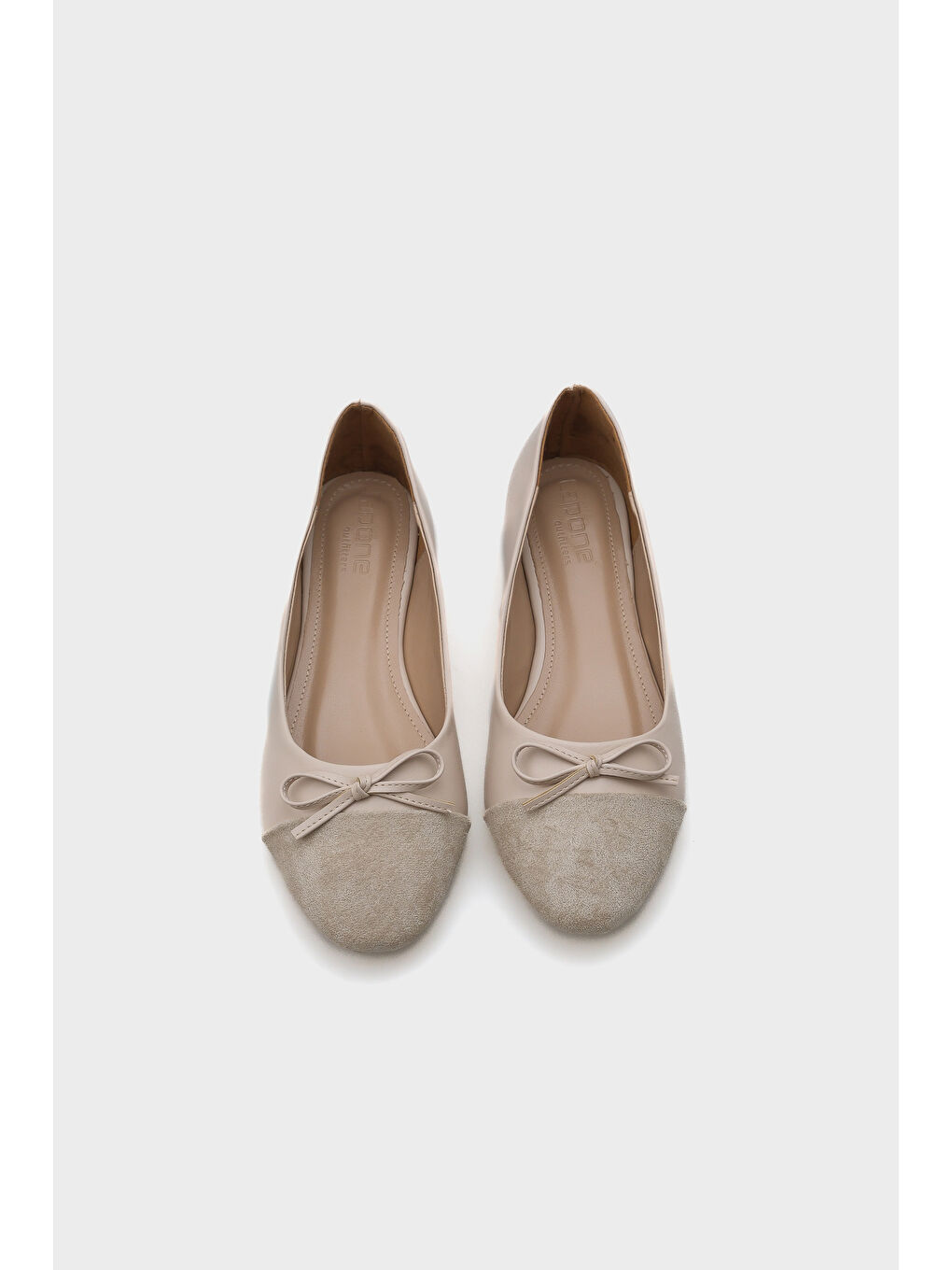 Bej Becky Burnu Süetli Kadın Babet-5