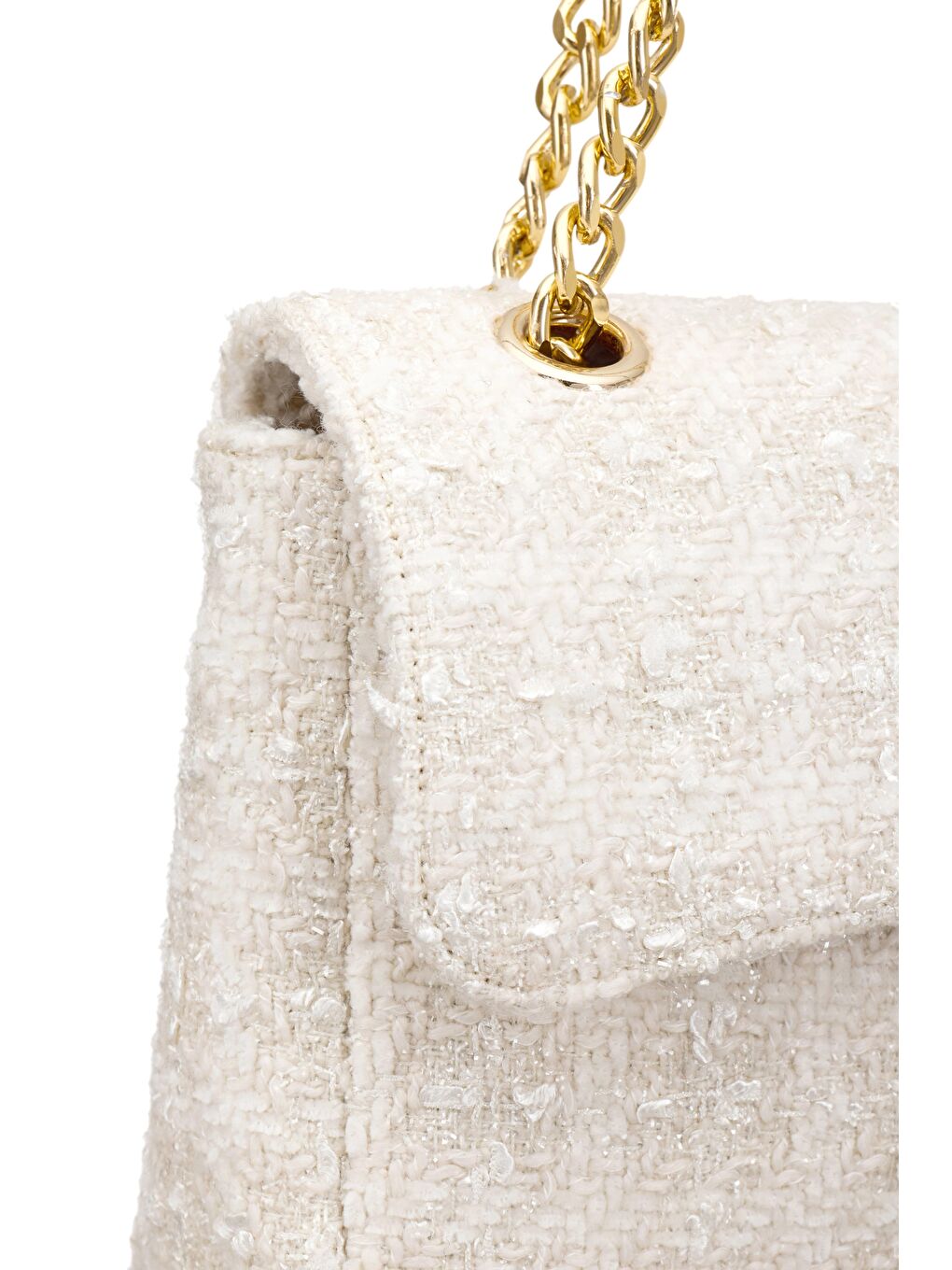 Ekru Lucida Omuz Çantası Krem-3