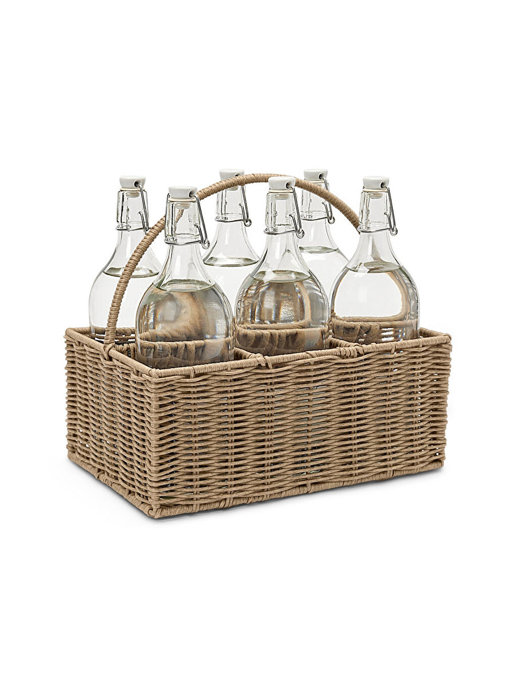 Kahverengi Şişe Taşıma Sepeti-2
