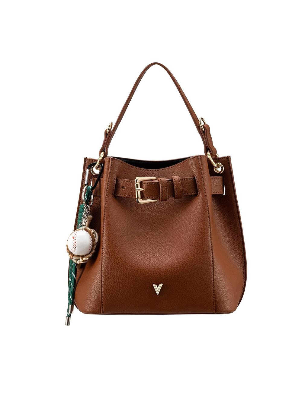 Kahverengi Elvira Omuz Çantası Taba-4