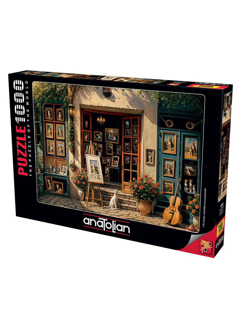 Puzzle 1000 Parça Kedi Galerisi 1200