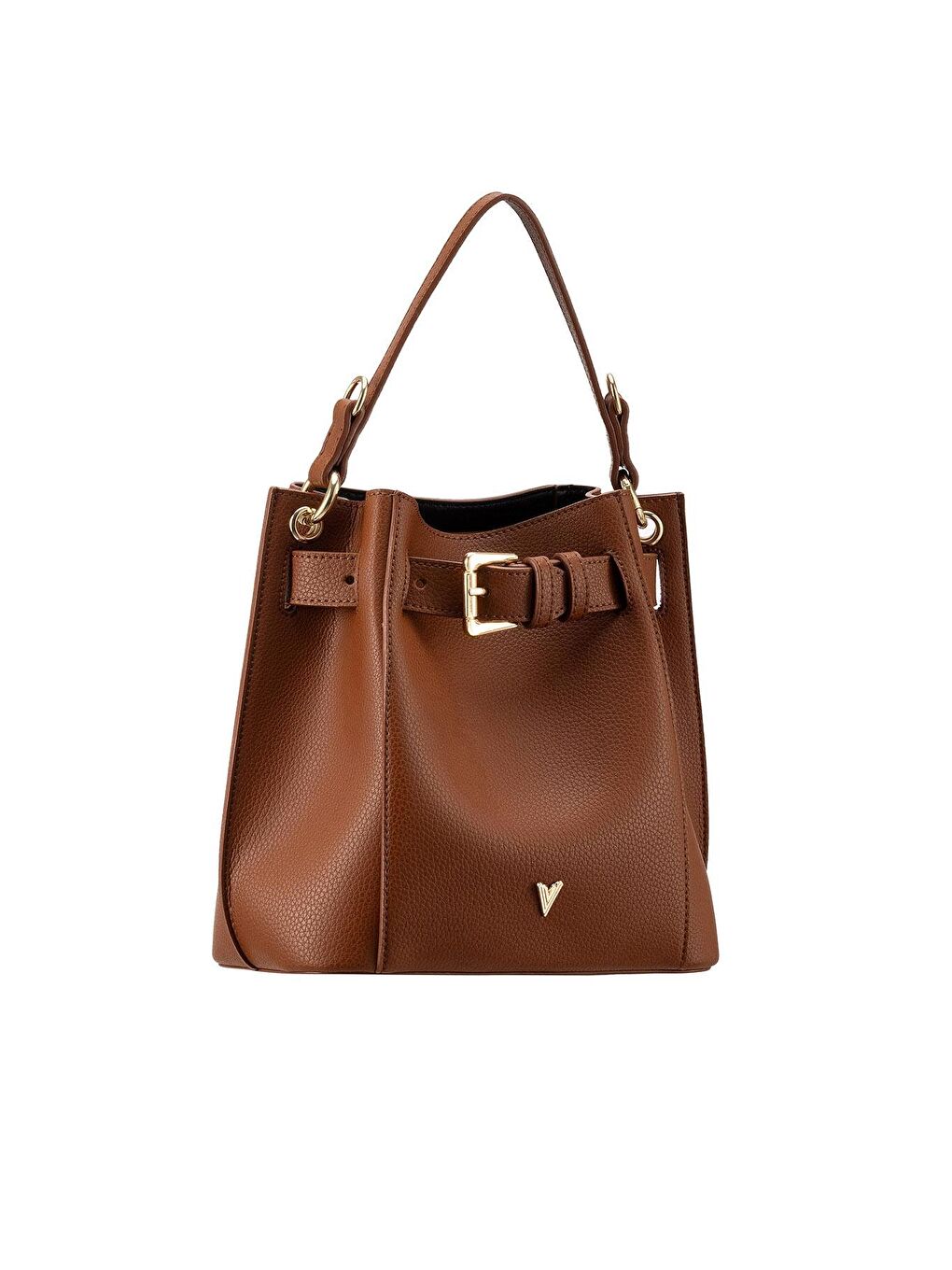 Kahverengi Elvira Omuz Çantası Taba-6