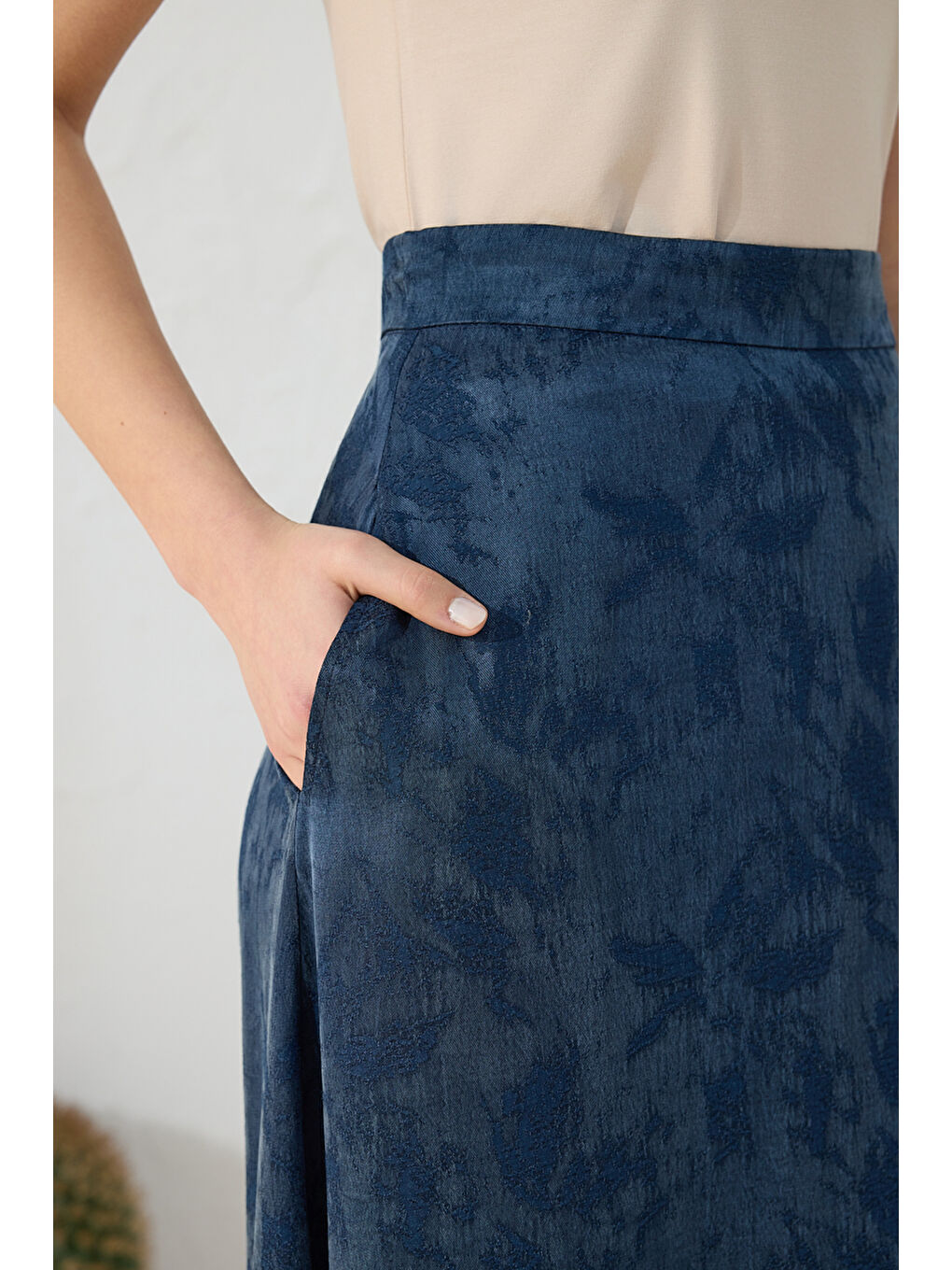 Lacivert Çan Etek-5