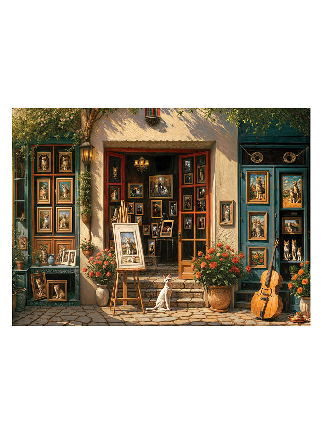 Puzzle 1000 Parça Kedi Galerisi 1200-1