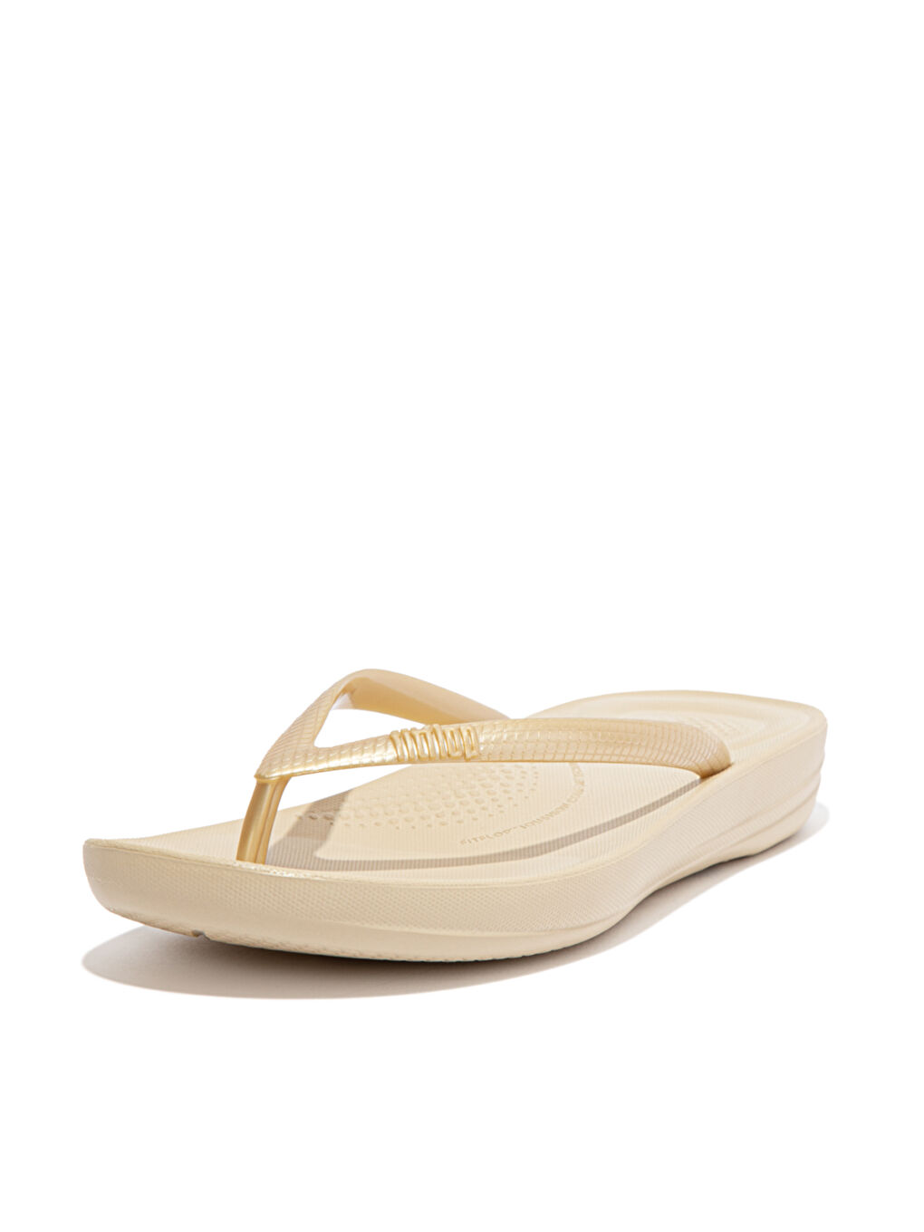 Sarı Kadın Altın Rengi Parmak Arası Terlik-1