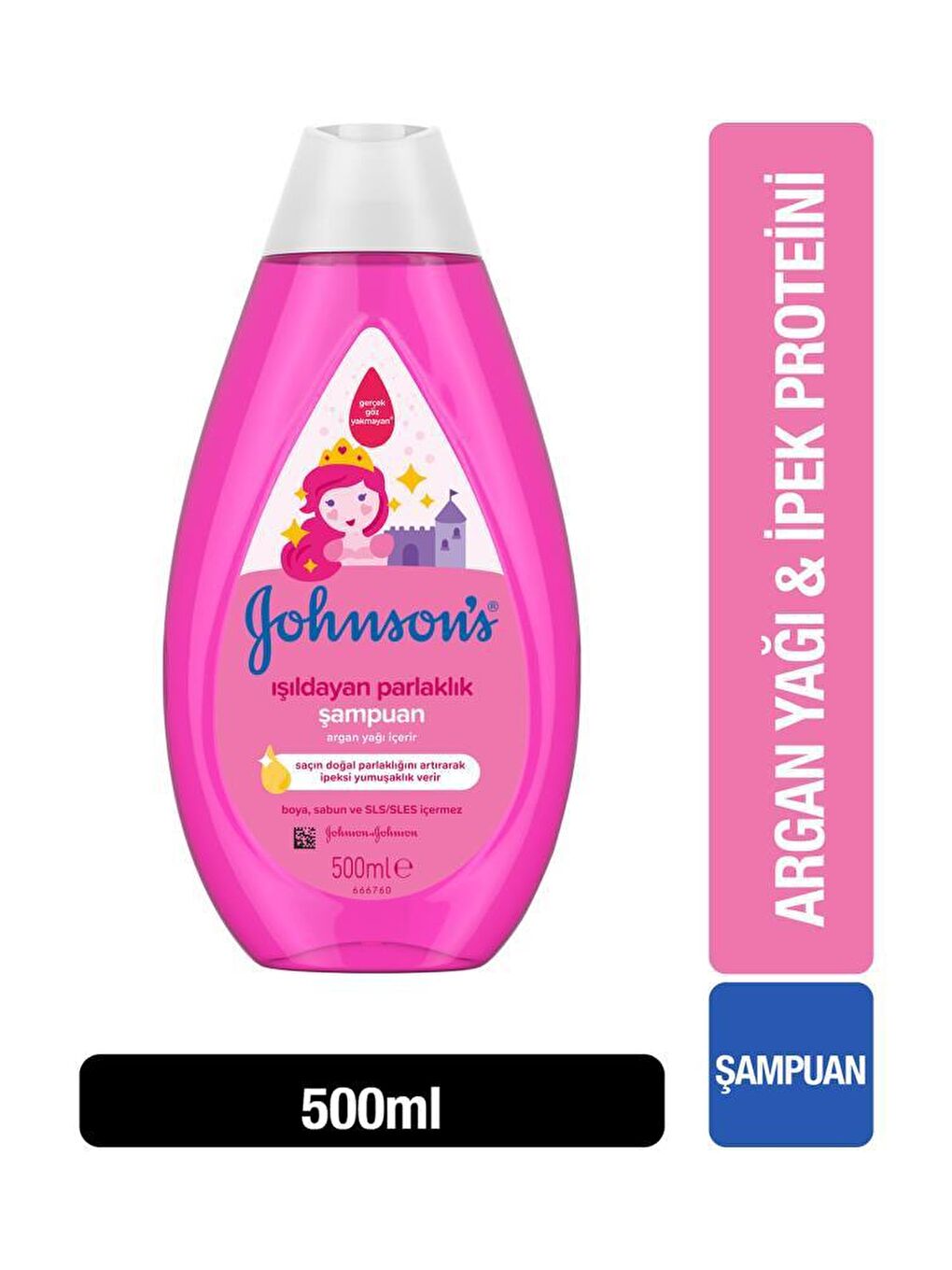 JOHNSON'S Renksiz Işıldayan Parlaklık Bebek Şampuanı 500 Ml