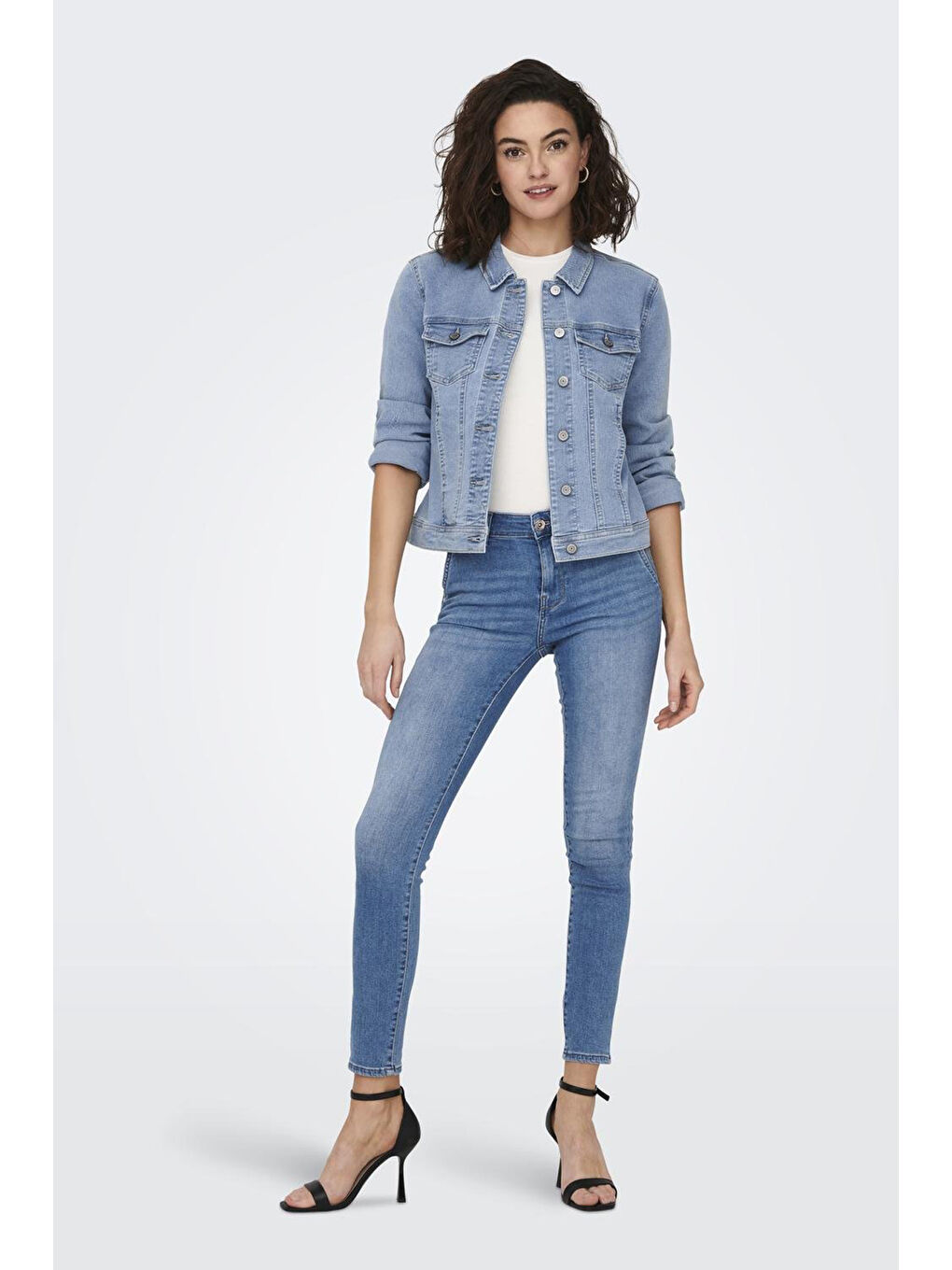 Mavi Onlwonder Pamuklu Regular Fit Kadın Jean Ceket 115243147-1