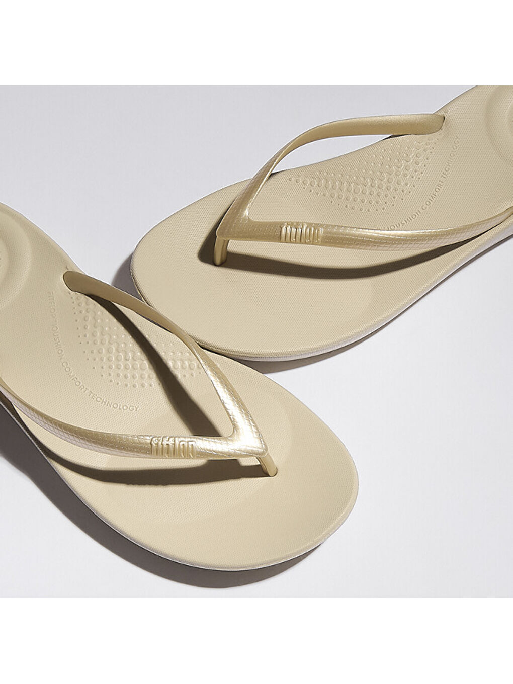 Sarı Kadın Altın Rengi Parmak Arası Terlik-5