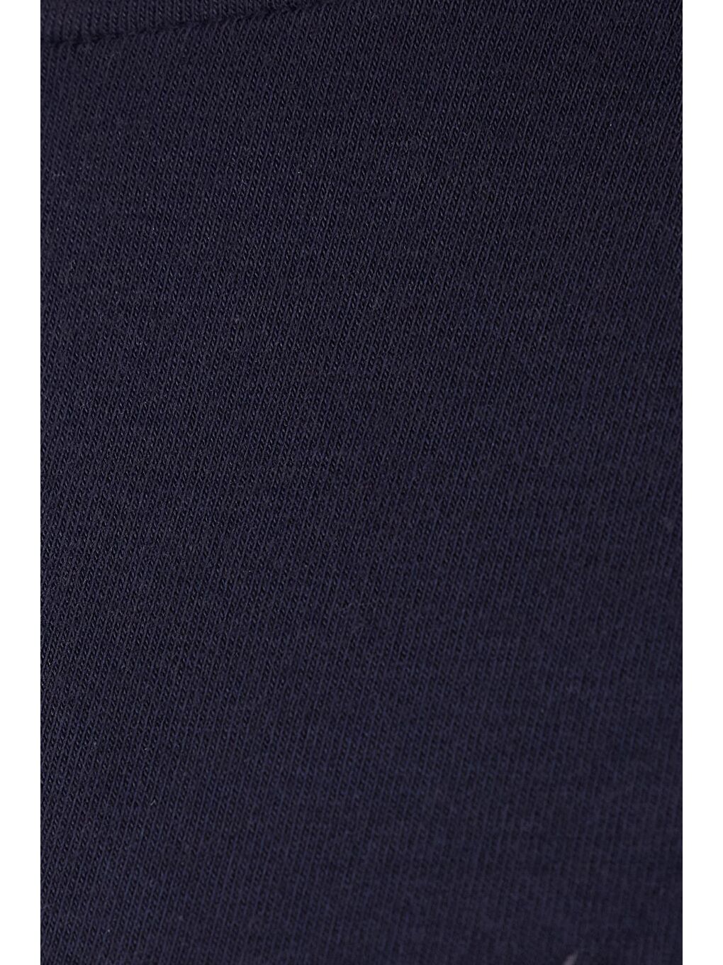 Kadın Slim Fit Dar Kesim Modal Kumaş Uzun Kollu Bisiklet Yaka Lacivert Bluz-5