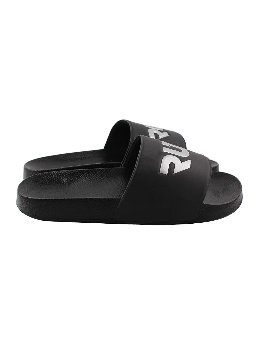 Siyah Yazlık Baskılı Erkek Terlik-4