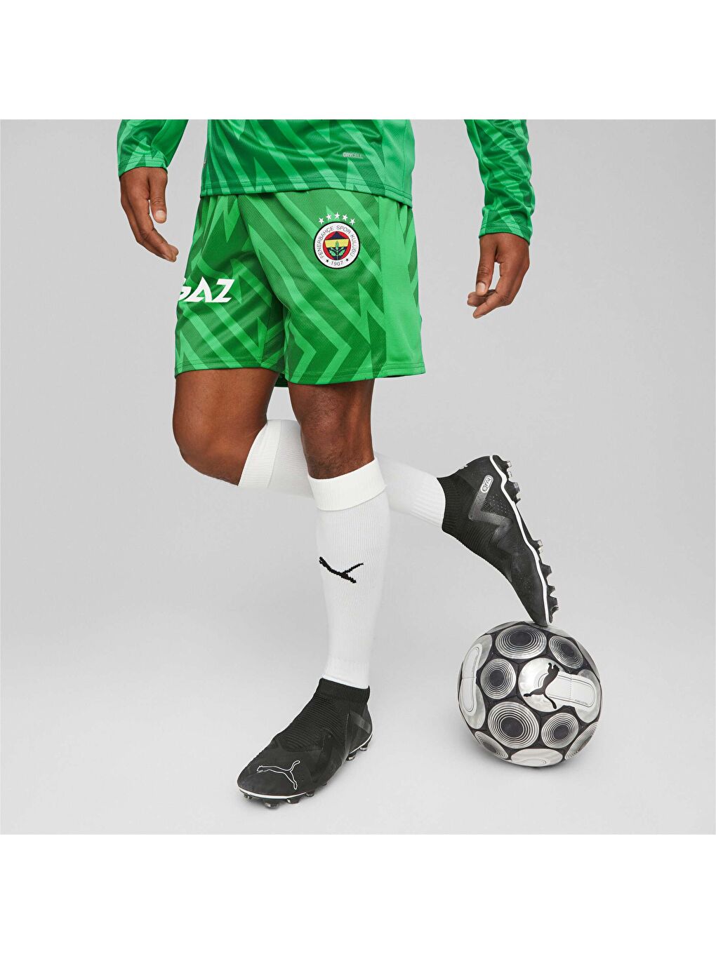 Yeşil Fenerbahçe S.K. Erkek Kaleci Şort-6