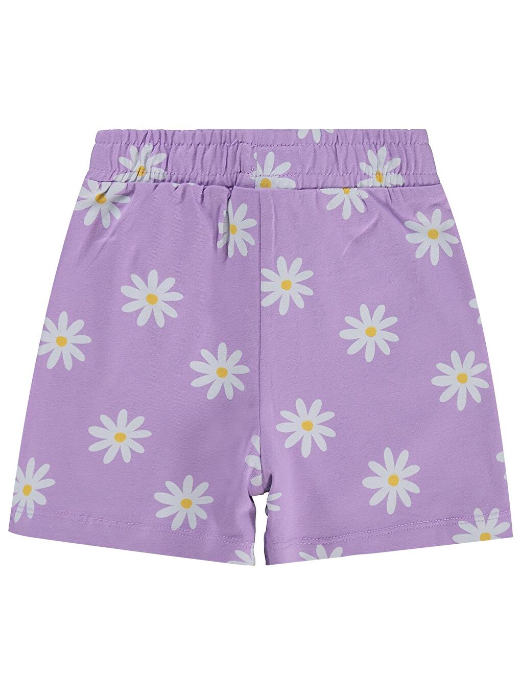 Girls Papatya Desenli 2-5 Yaş Şort - Lila-1
